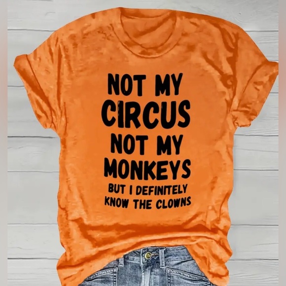 Tops - NWOT Women’s Funny Short Sleeve T-Shirt, 95% Polyester & 5% Elastane